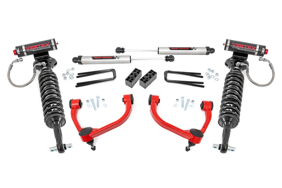 Ford F-150 Suspension Lift Kit - Rough Country - 3 Inch Lift Kit | UCAs | Vertex/V2 - '14-'20